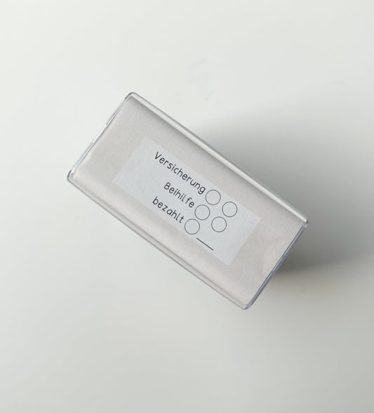 Stempel Arztrechnungen 'Versicherung - Beihilfe - bezahlt'