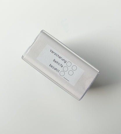 Stempel Arztrechnungen 'Versicherung - Beihilfe - bezahlt'